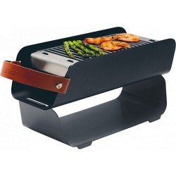 Una Grill Barbecue charbon de bois Barbecue charbon Nomade UNA Grill gris graphite