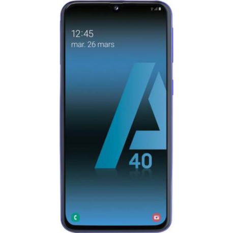 Samsung Smartphone Galaxy A40 64Go 5,9” Bleu 4G Double port nano Sim
